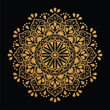 Vektör lüks mandala arkaplanı