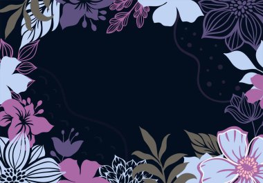 Güzel çiçek arkaplan şablonu