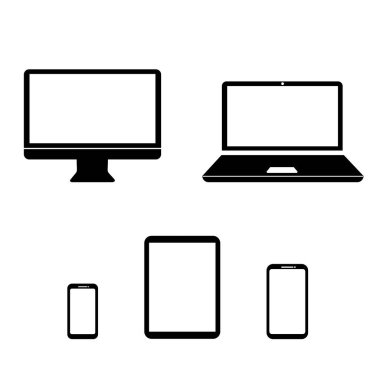 Aygıt ekranı - laptop akıllı telefon tablet bilgisayar monitörü. Bilgisayar, Dizüstü bilgisayar 