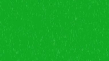 Green screen rain down falling and wind effect