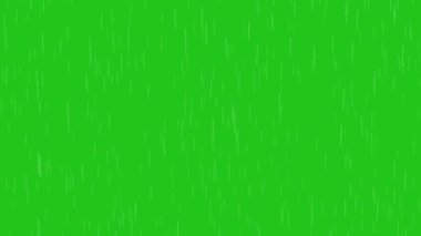 Green screen rain down falling and wind effect