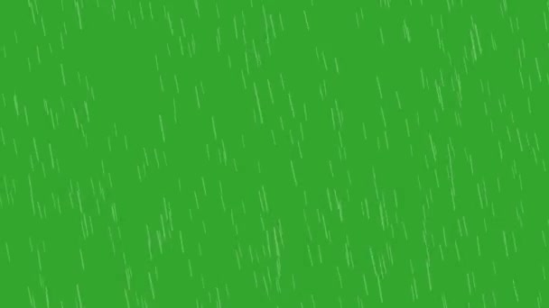 Green screen rain down falling and wind effect