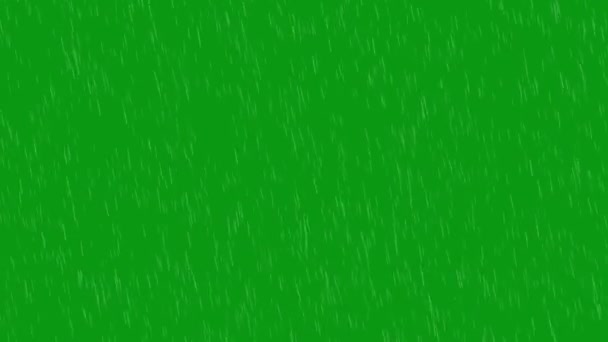 Green Screen Rain Falling Wind Effect — Video