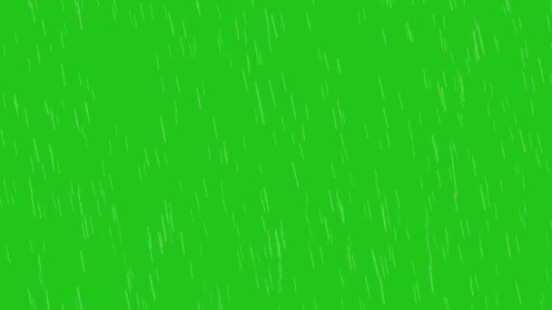 Green Screen Rain Falling Wind Effect — Vídeos de Stock