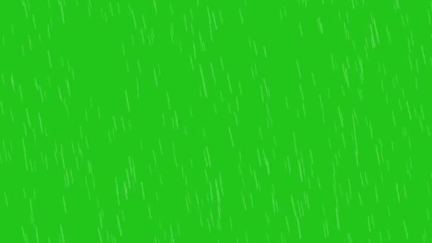 Green screen rain down falling and wind effect