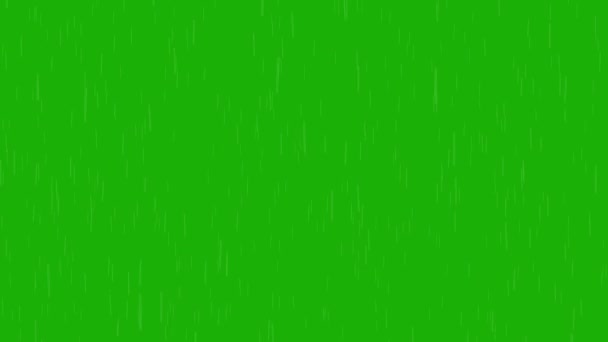 Green screen rain down falling and wind effect