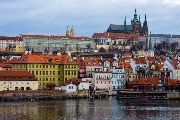 Scenic View Architecture Old Town Charles Bridge Vltava River Prague — 图库照片