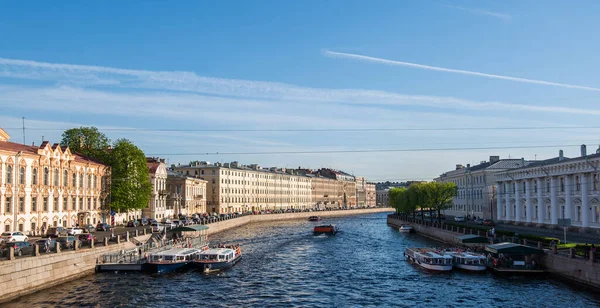 River Channel Petersburg Petersburg Panorama Canals Historic Buildings Beautiful Architecture — Stock Photo, Image