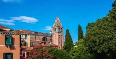 Architecture and landmarks of Venice. Venice postcard. Retro vintage Instagram style filter effect.