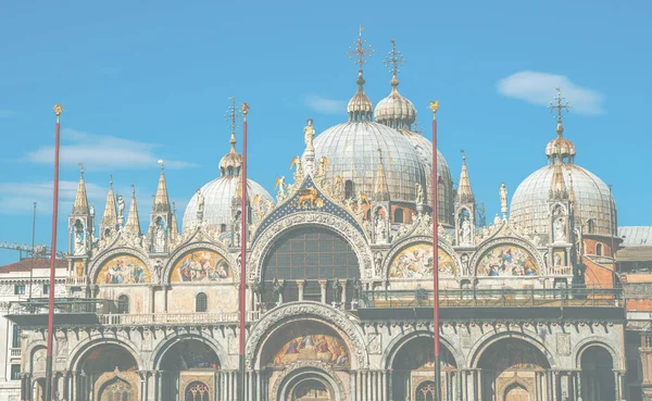 Doge Palace Saint Mark Square Architecture Landmarks Venice Retro Vintage — Foto de Stock
