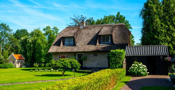 Famous Village Know Venice North Giethoorn Netherlands Village Canals Rustic — Fotografia de Stock