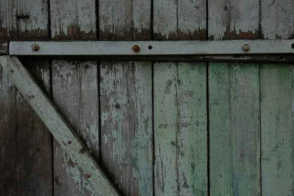 Ročník Dřevo Pozadí Textury Uzly Nehty Otvory Modrým Peeling Barvy — Stock fotografie