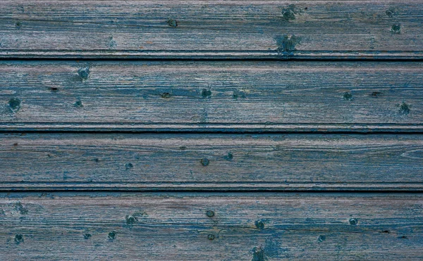 Fondo Legno Vintage Vecchia Tavola Legno Intemperie Dipinta Colore Blu — Foto Stock