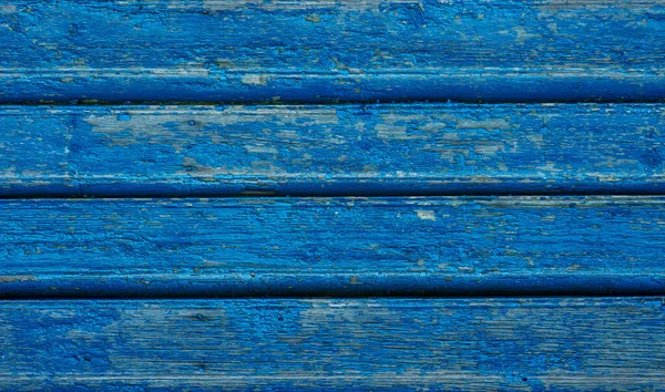 Fondo Legno Vintage Vecchia Tavola Legno Intemperie Dipinta Colore Blu — Foto Stock