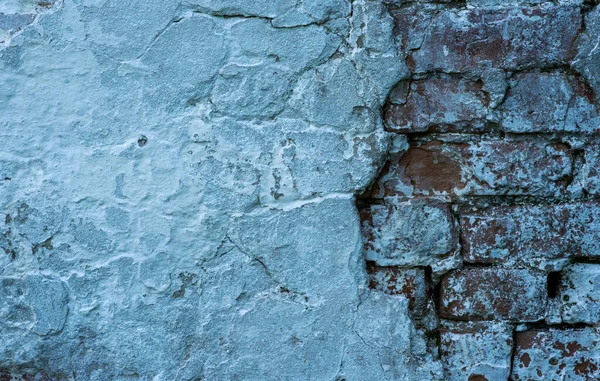 Пустая Кирпичная Текстура Стены Окрашенные Разрушенные Поверхности Стен Красный Каменный — стоковое фото