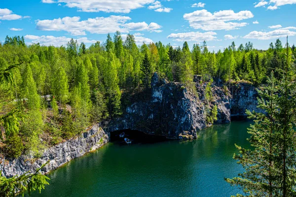 Vahşi doğada kuzey doğası. Pines göl kıyısında. Seyahat ve güzel yerlerin keşfi