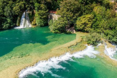 The beautiful waterfalls at Krka National Park in Croatia