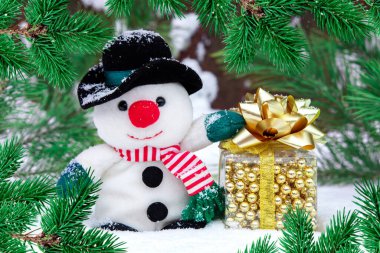 Güzel yeni yıl kartı, Noel tatili, mutlu noeller.