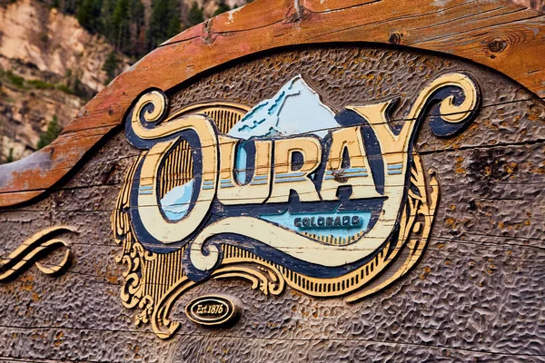 Close up of town of Ouray, Colorado establish 1876 — Stock Photo, Image