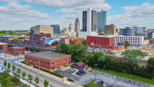 Downtown panorama Fort Wayne, Indiana — Stock fotografie
