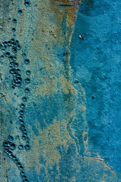 Niebiesko-ciemnożółta ściana malowana na tle — Zdjęcie stockowe