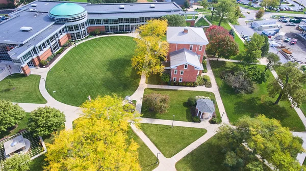 印第安纳州印第安纳理工大学大学校园空中 — 图库照片