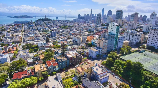 Obraz Panoramy Downtown Góry San Francisco — Zdjęcie stockowe