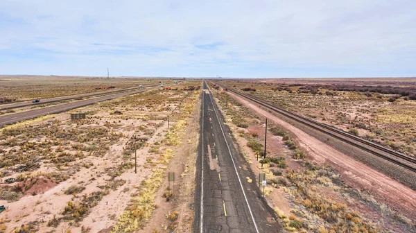 Luftaufnahme Der Route Ikonischer American Highway — Stockfoto