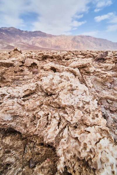 Image of Death Valley eroded salt formations in detail at Devils Golf Course