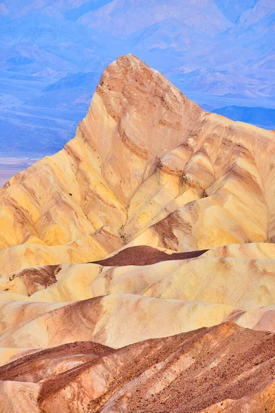 Immagine Dell Iconica Vetta Della Death Valley Zabriskie Point Con — Foto Stock