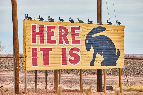 Image of Jack Rabbit Trading Post Here It Is iconic Route 66 billboard