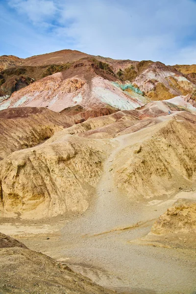 Imagem Artist Drive Death Valley Com Montanhas Coloridas — Fotografia de Stock