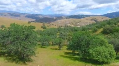 Baharda California 'nın güzel tepelerinin ve dağlarının videosu