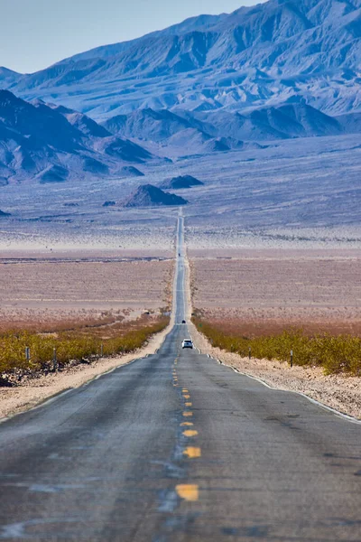 Bild Der Langen Straße Die Wüste — Stockfoto
