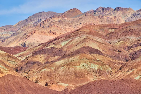 Bild Von Atemberaubenden Farbenfrohen Schichten Den Bergen Des Death Valley — Stockfoto