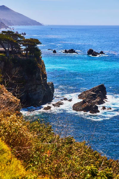 Immagine Splendida Vista Sull Oceano Della Costa Occidentale Con Scogliere — Foto Stock