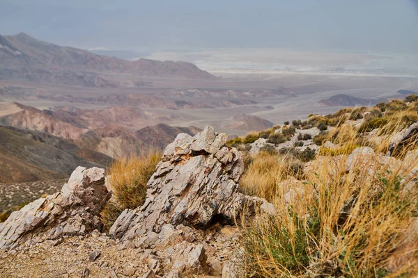 Imagem Vista Topo Montanha Parque Nacional Vale Morte — Fotografia de Stock