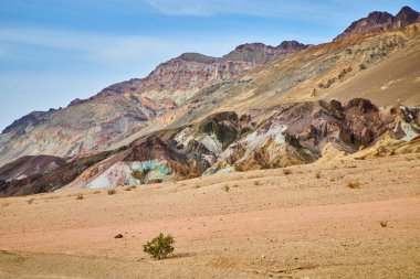 Image of View of Artists Drive in Death Valley with colorful mountains