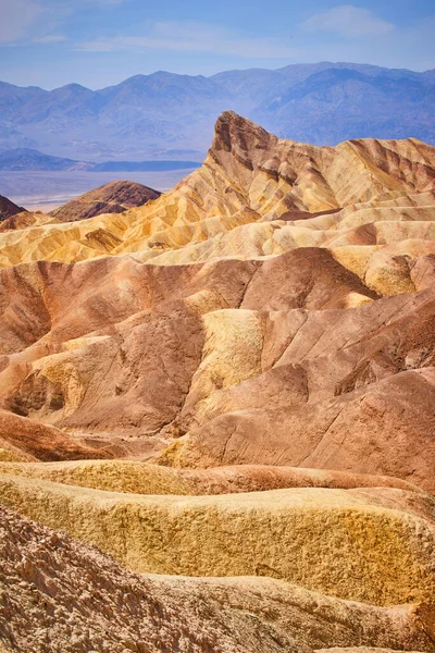 Image Zabriskie Point Death Valley Stunning Colorful Formations Mountains — Stockfoto