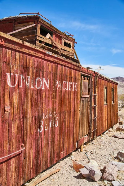 Image Union Pacific Abandoned Train Ghost Town — Fotografia de Stock