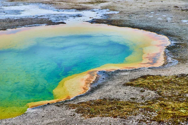 Image Yellowstone Basin Colorful Thermal Pools — Stockfoto