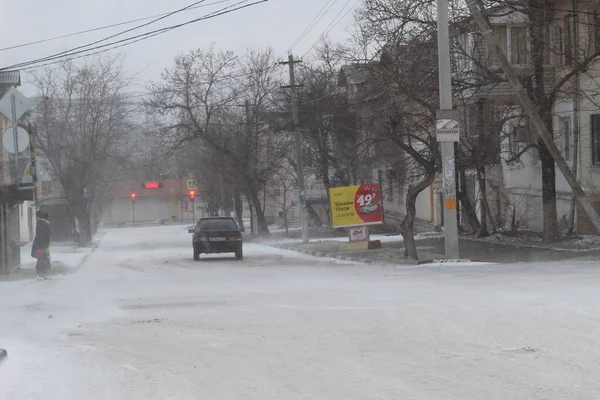 Rusya 'nın güneyinde karlı kış