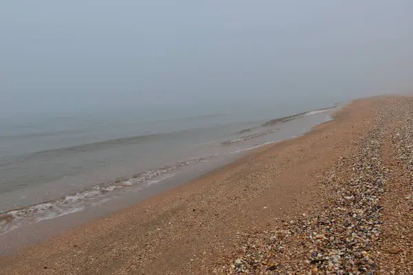 Fog Sea Beach — Stock Photo, Image