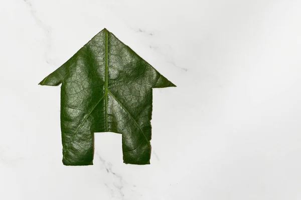 Figura Una Casa Sostenible Concepto Eco Casa Verde — Foto de Stock