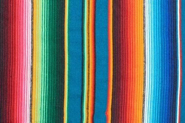 Sarape ya da zarape dokusu, geleneksel Meksika tekstili..