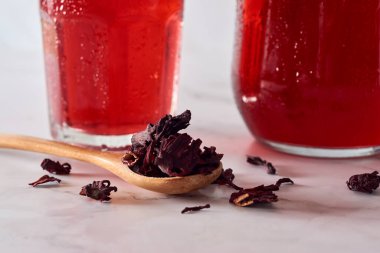 Meksika 'da gül suyu ya da ambar suyu, Meksika' dan taze içecek..