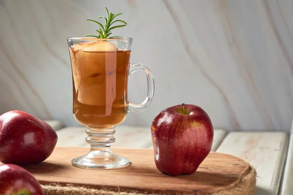 Spicy apple cider, autumn drink