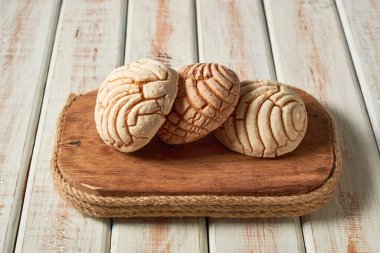 Conchas tatlı ekmek geleneksel ekmek Meksika