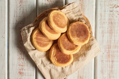 Bir set Gorditas de nata, tatlı ve tipik Meksika sokak tatlıları..