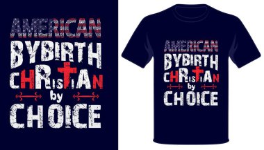 Amerika 'nın Hıristiyan doğumu seçimi Grunge Flag Hristiyan tişörtü tasarımı